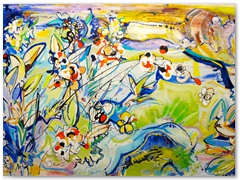 3. Orchid and Ginger Blooms 2015 (Sold - Melbourne)
