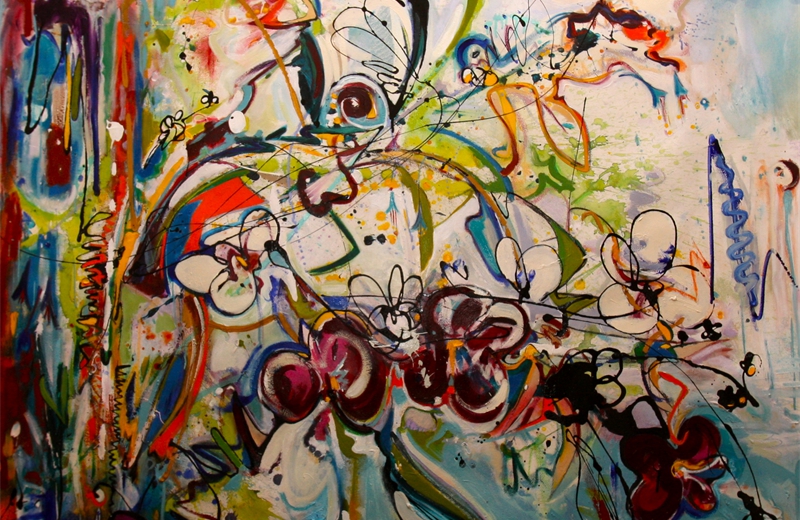 Orchid Stem Wall 2012 (Sold)