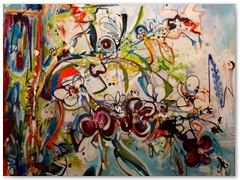Orchid Stem Wall 2012 (Sold)