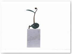 Avocado Pip with Leaf (sold)